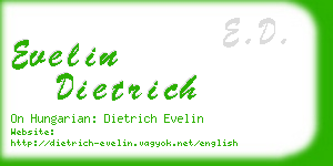 evelin dietrich business card